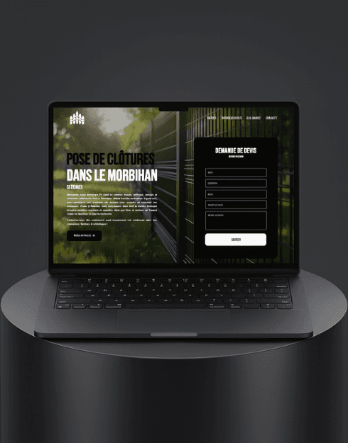 West Clôtures Website Mockup